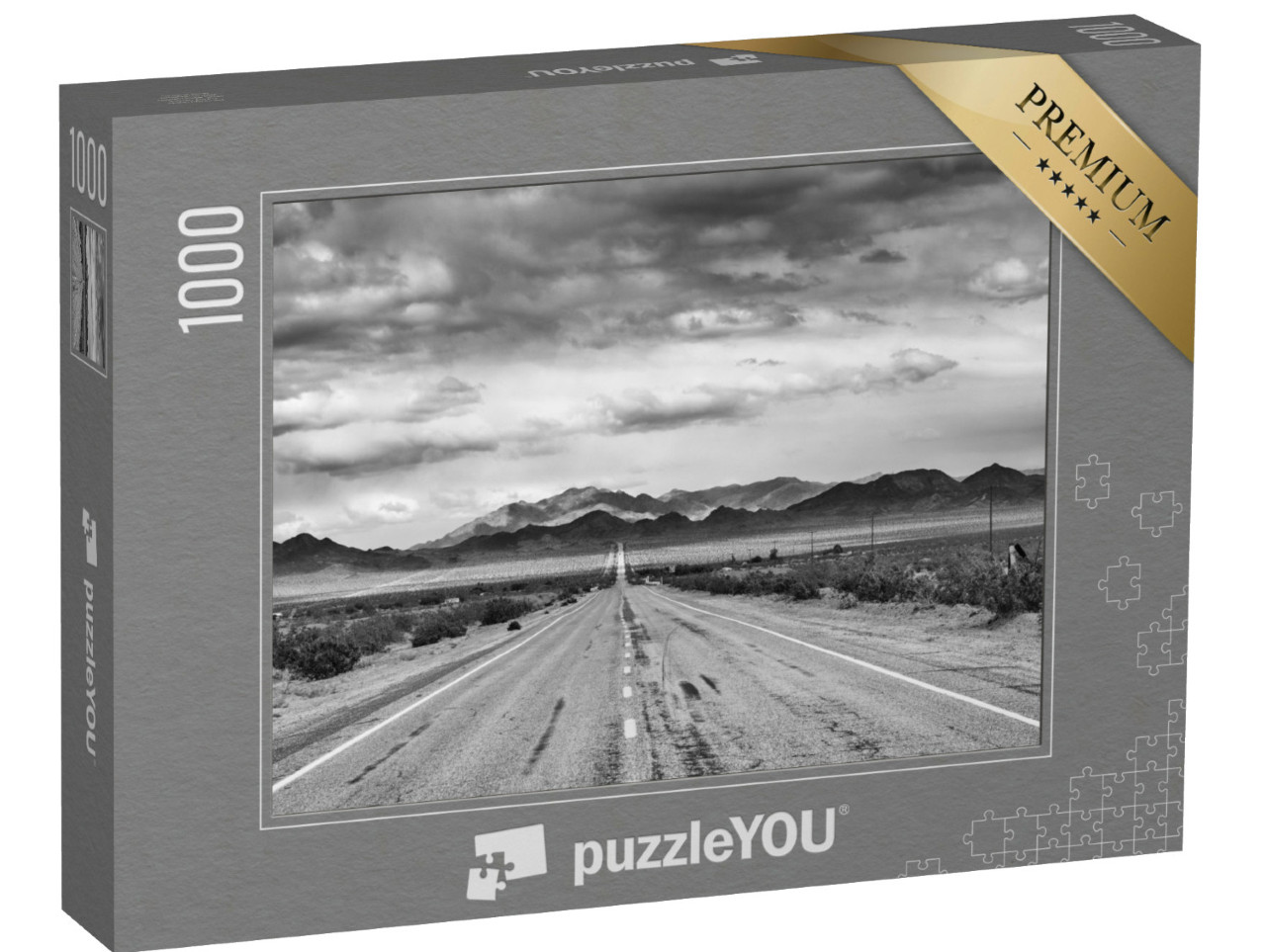 Puzzle de 1000 pièces « Route 66 historique le long du désert de Mojave »