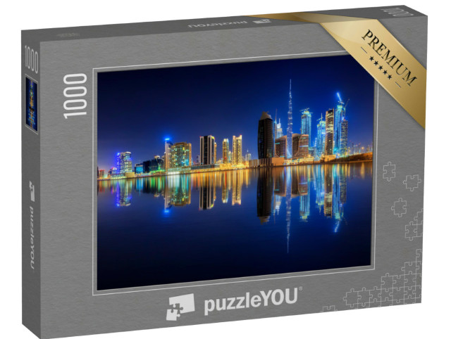 Puzzle de 1000 pièces « Vue panoramique de la Dubai Business Bay, Émirats arabes unis »