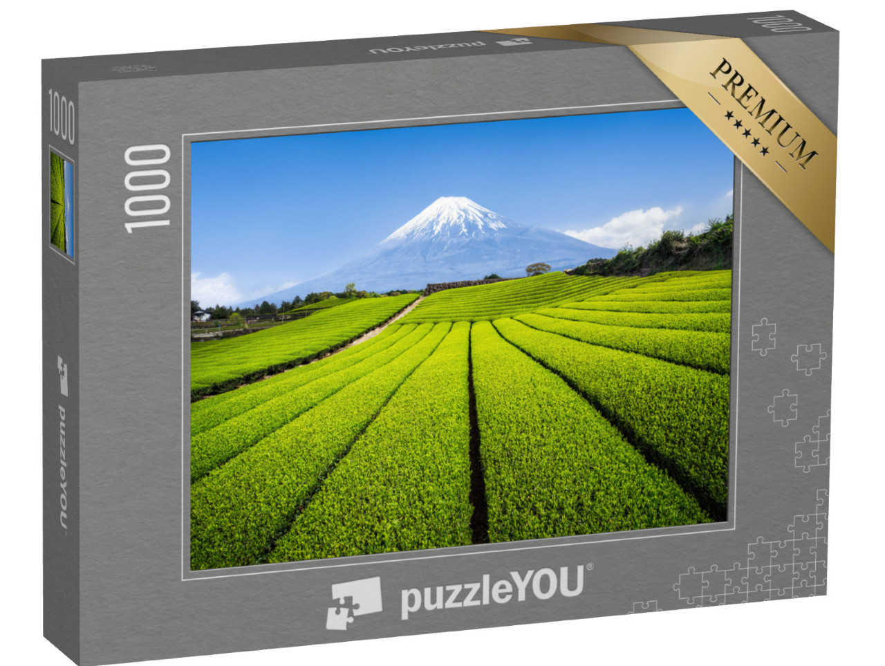 Puzzle de 1000 pièces « Mont Fuji avec plantation de thé vert, préfecture de Shizuoka, Japon »