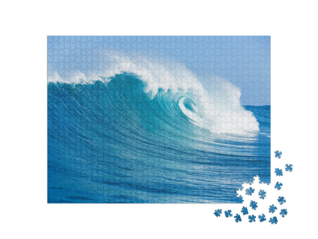 Puzzle de 1000 pièces « Vagues bleues de l'océan »