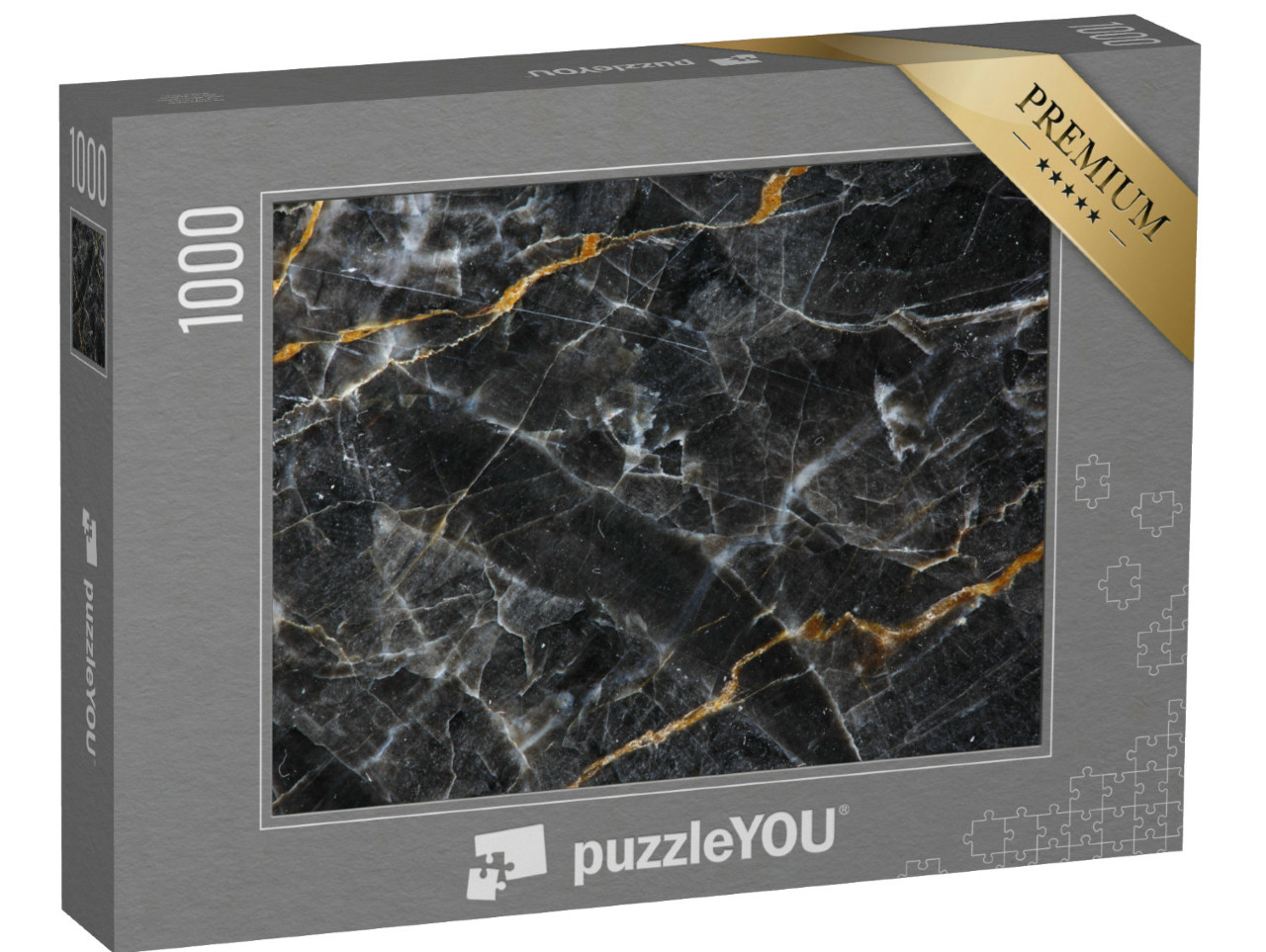 Puzzle de 1000 pièces « Marbre gris foncé »