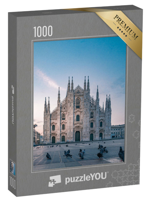 Puzzle de 1000 pièces « Dôme de Milan, la plus grande église d'Italie »