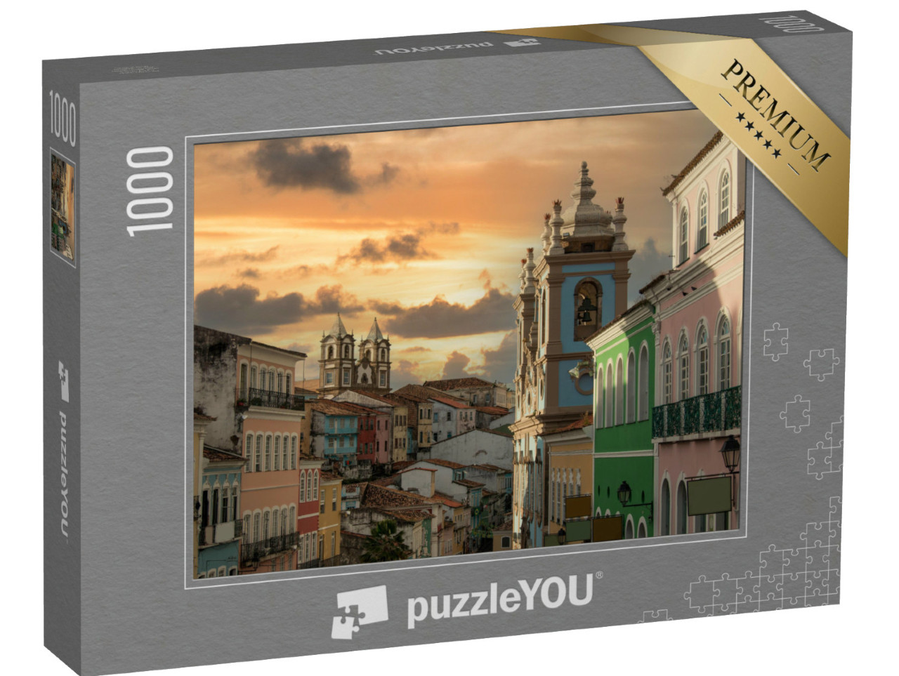 Puzzle de 1000 pièces « Pelourinho, centre historique de la ville de Salvador, Brésil »