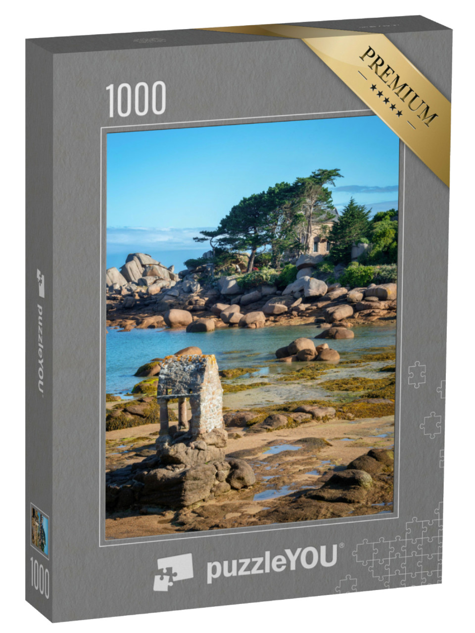 Puzzle de 1000 pièces « Plage de Ploumanach à Perros-Guirec, Côtes d'Armor, Bretagne, France »