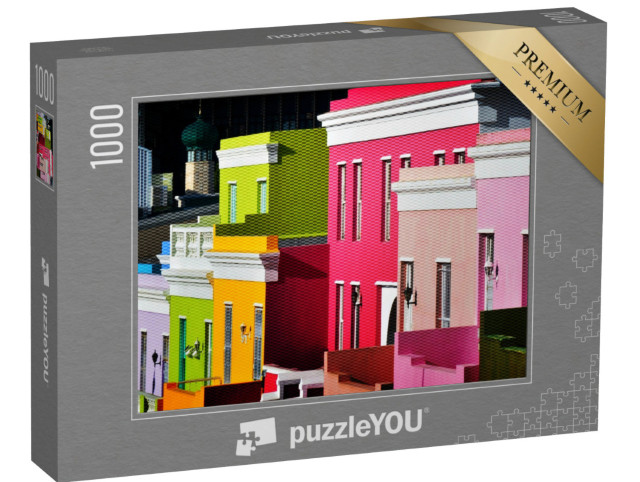 Puzzle de 1000 pièces « Paysage avec des maisons colorées à Bo-Kaap Le Cap »