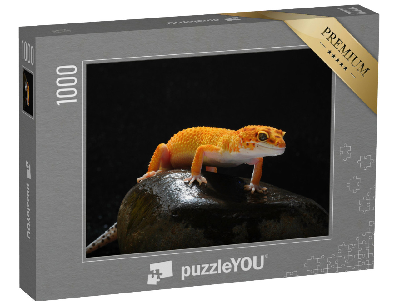 Puzzle de 1000 pièces « Gecko, lézard, lézard-gecko léopard »