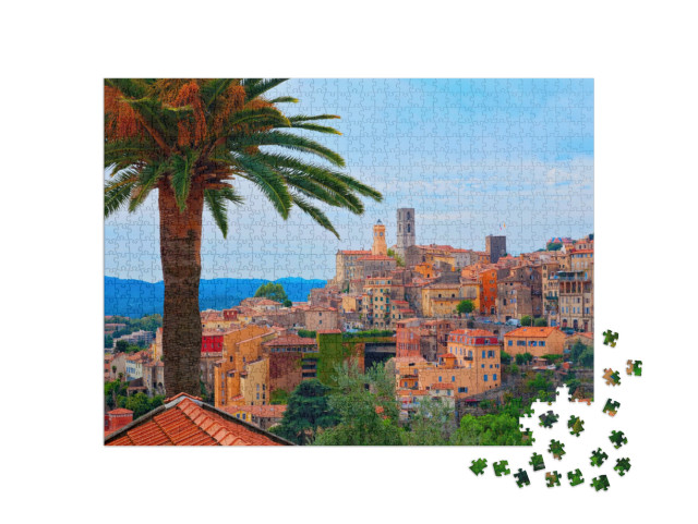 Puzzle de 1000 pièces « Grasse Village sur la Côte d'Azur, France »