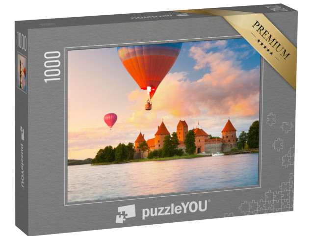 Puzzle de 1000 pièces « Château de briques rouges sur Trakai, Lituanie »