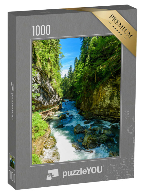 Puzzle de 1000 pièces « Gorge de Breitachklamm, Bavière, Allemagne »