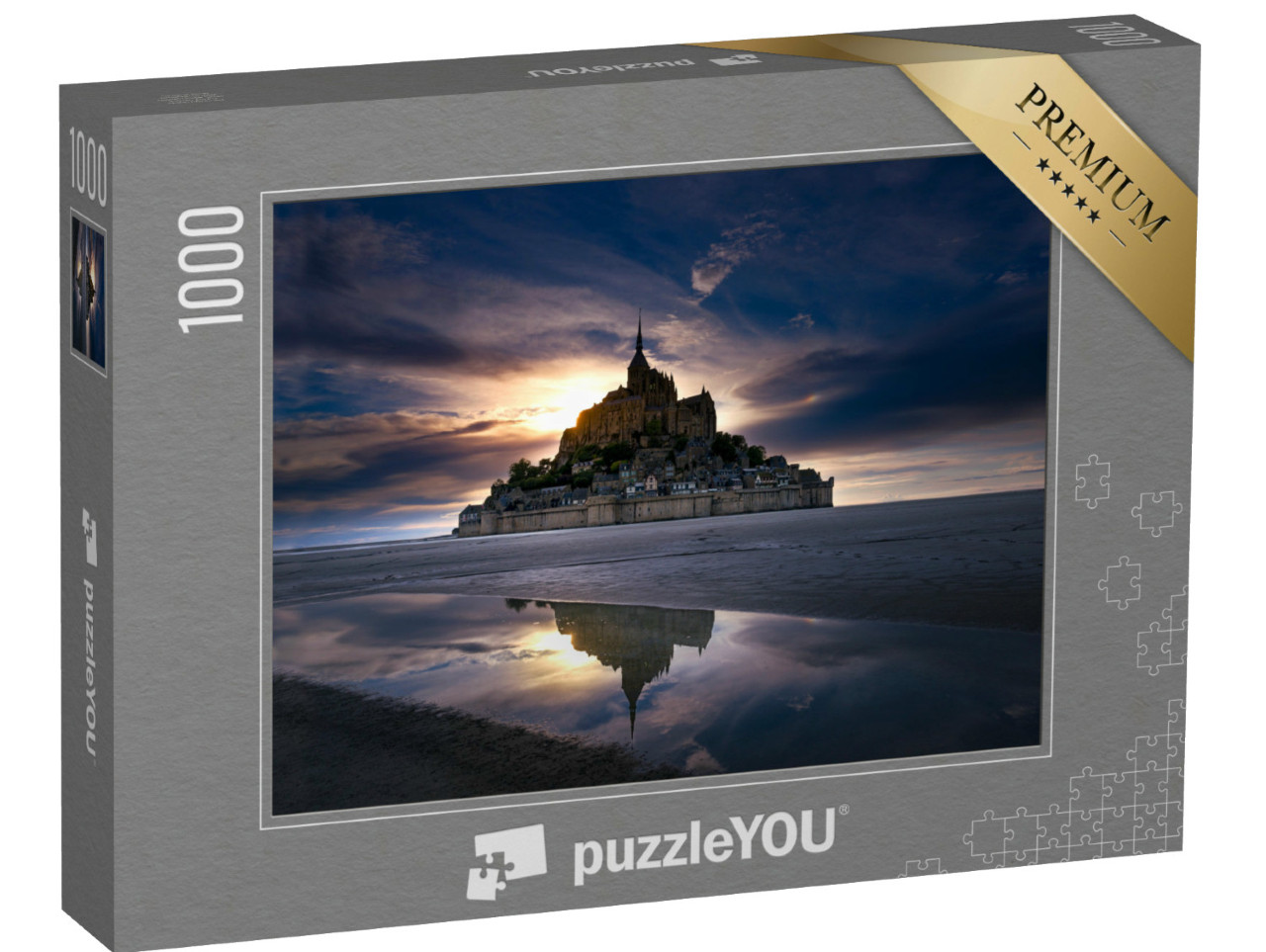 Puzzle de 1000 pièces « Le magnifique Mont St-Michel en France, Normandie »