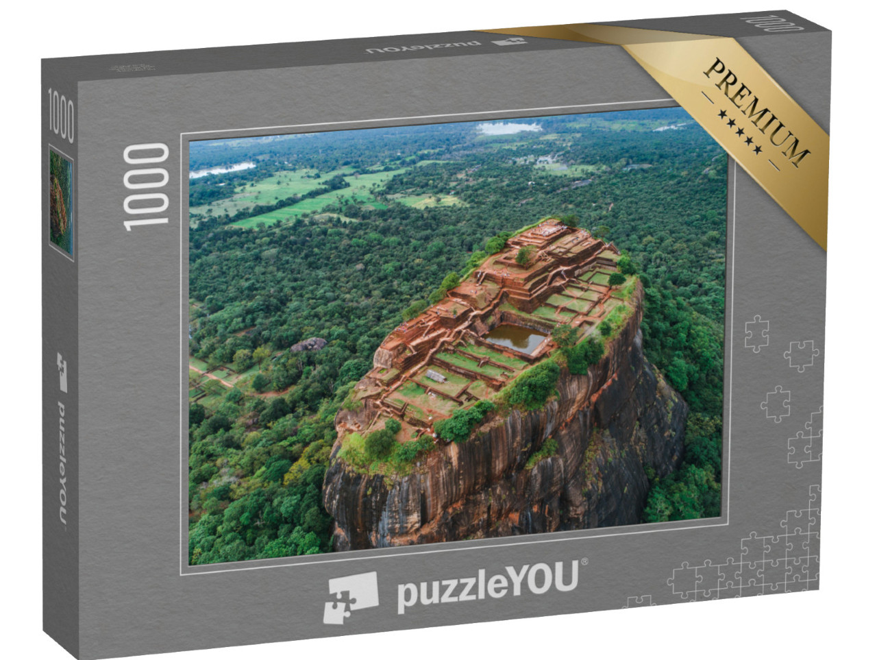 Puzzle de 1000 pièces « Sigiriya le rocher du lion, forteresse rocheuse au Sri Lanka »