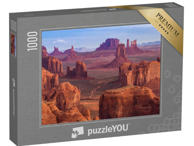 Puzzle de 1000 pièces « Vue de Hunts Mesa, Monument Valley, Arizona »