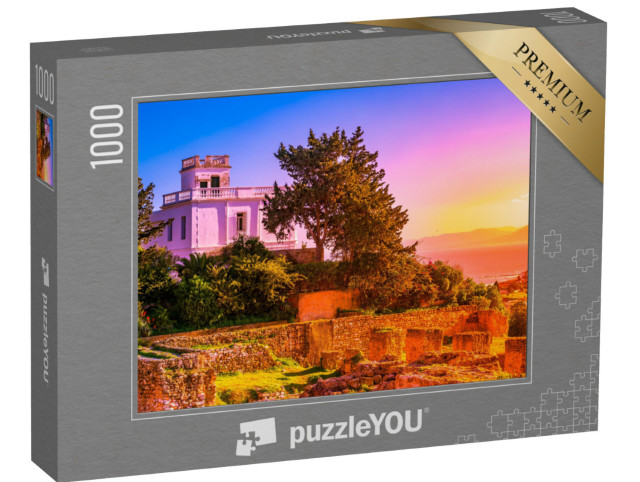 Puzzle de 1000 pièces « Paysage près de l'antique Carthage avec vue sur les ruines, Tunisie »
