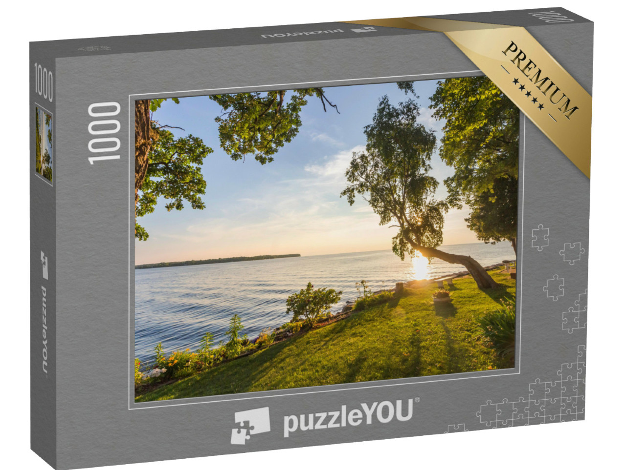 Puzzle de 1000 pièces « Coucher de soleil sur le lac Michigan »