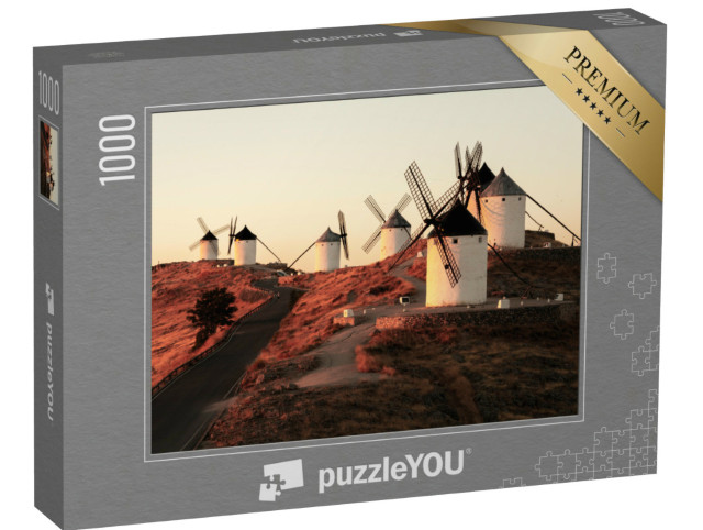Puzzle de 1000 pièces « Les moulins à vent de Consuegra, Castille-La Manche, Espagne »