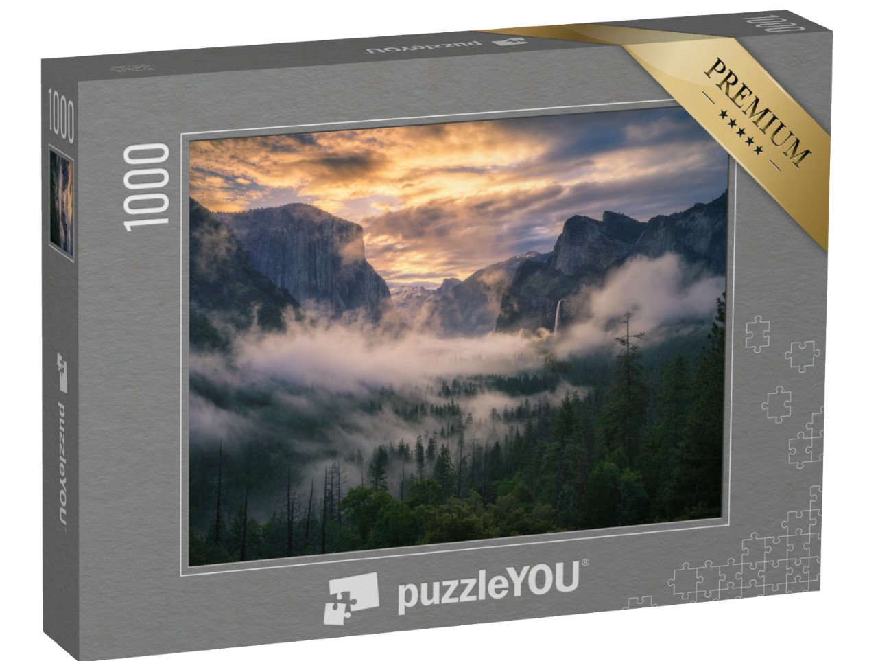 Puzzle de 1000 pièces « Lever de soleil dans le parc national de Yosemite, Californie, États-Unis »