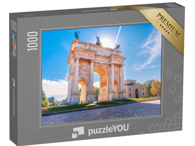 Puzzle de 1000 pièces « Arc de la Paix, Arco della Pace, Milan, Italie »