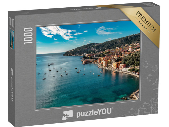 Puzzle de 1000 pièces « Villefranche sur Mer - ville côtière sur la Riviera française »