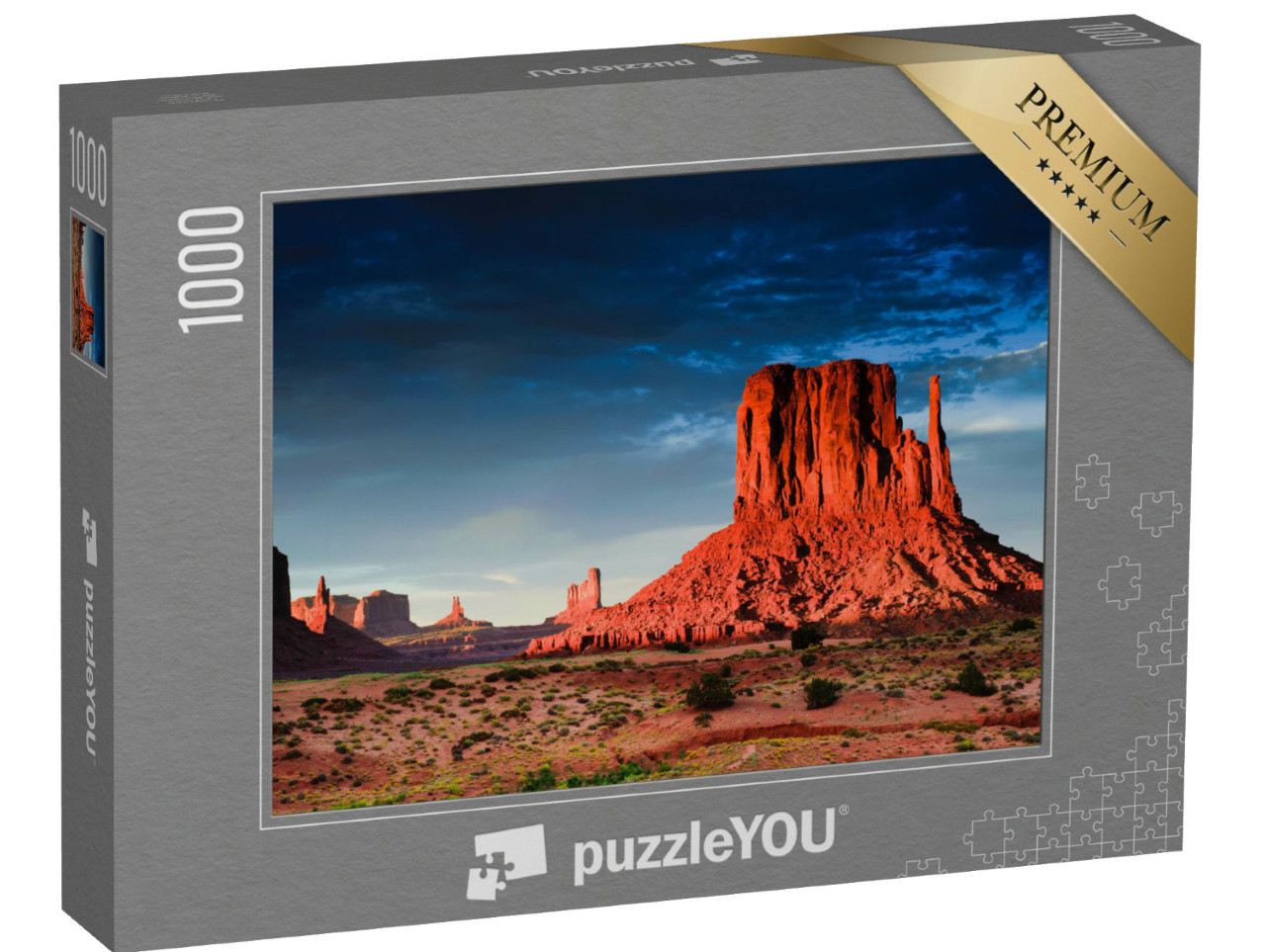 Puzzle de 1000 pièces « Monument Valley au coucher du soleil, Utah, États-Unis »