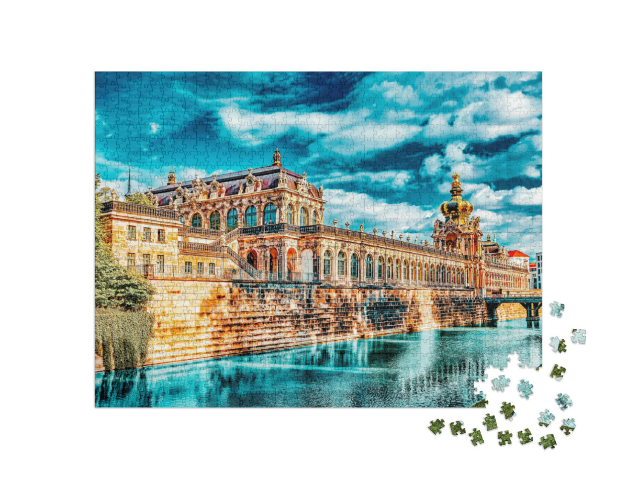 Puzzle de 1000 pièces « Dresdner Zwinger, Saxe, Allemagne »