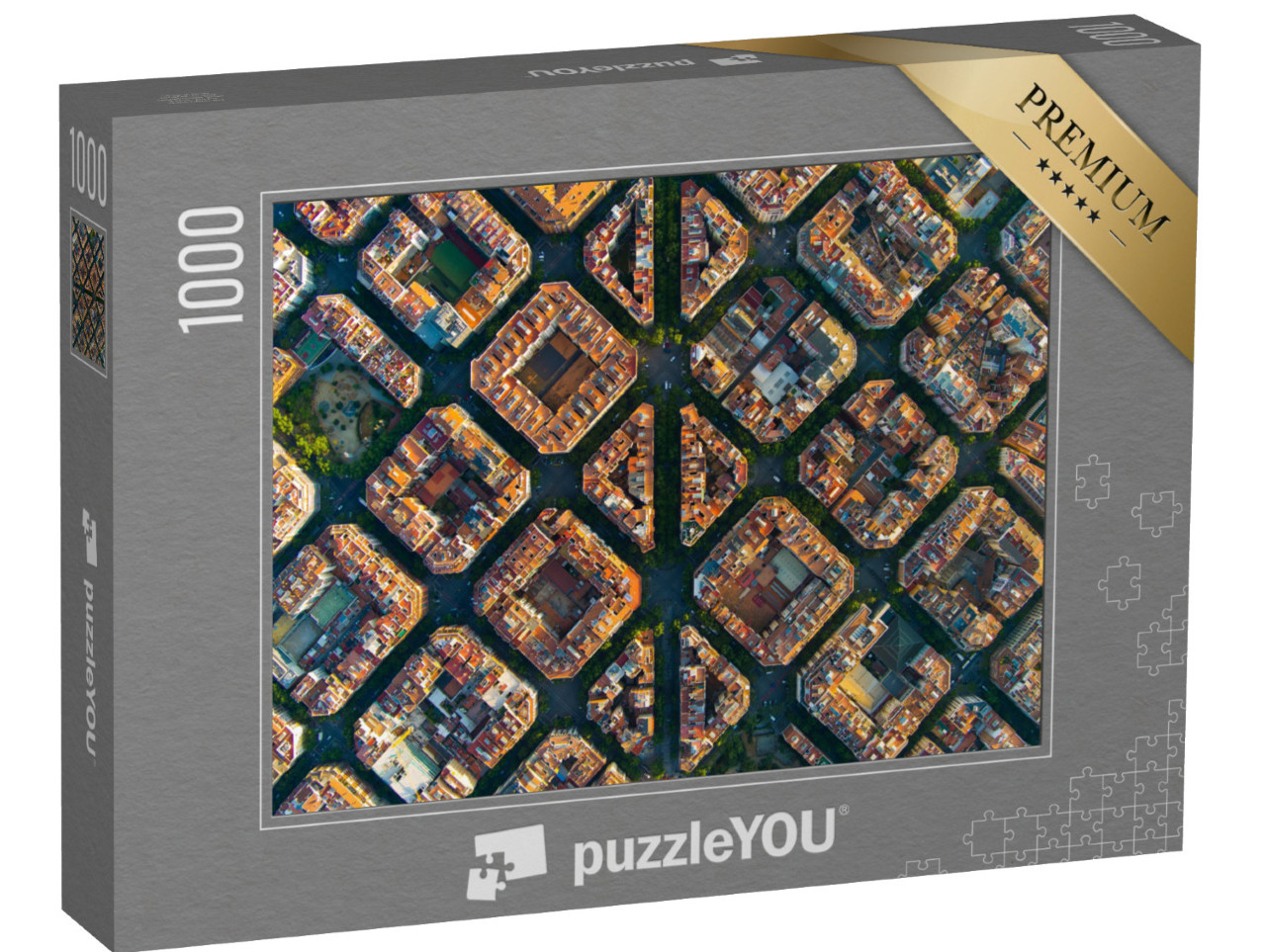 Puzzle de 1000 pièces « Paysage urbain de Barcelone »