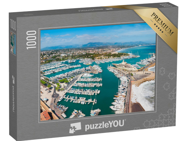 Puzzle de 1000 pièces « Vue aérienne du port d'Antibes sur la Riviera française »