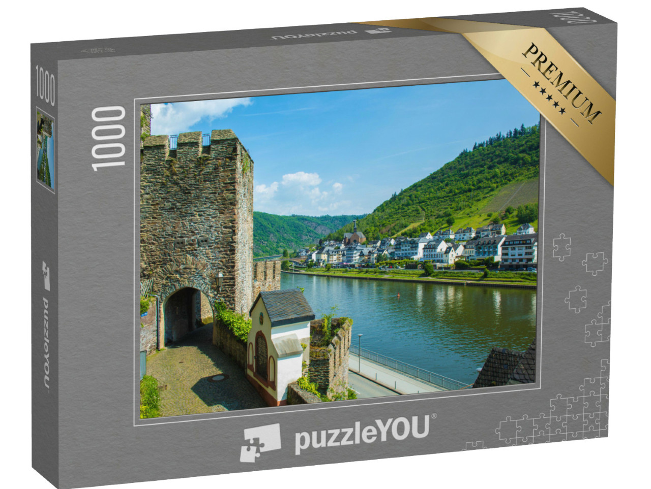 Puzzle de 1000 pièces « Ville pittoresque de Cochem sur la Moselle en Rhénanie-Palatinat, Allemagne »