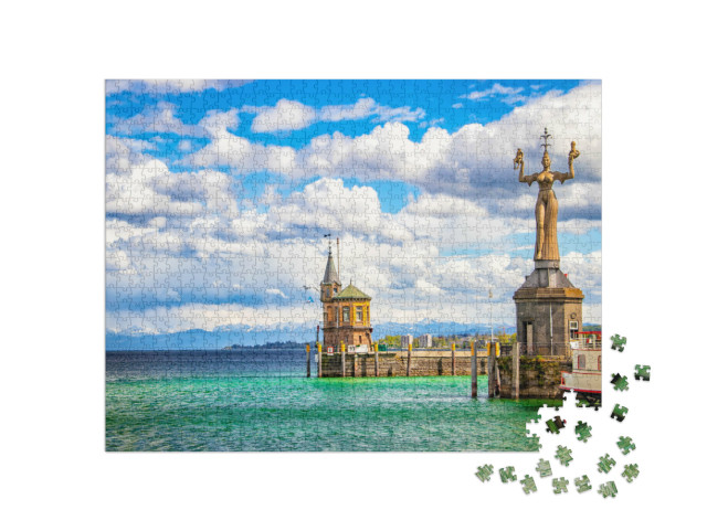 Puzzle de 1000 pièces « La ville de Constance au bord du lac de Constance »