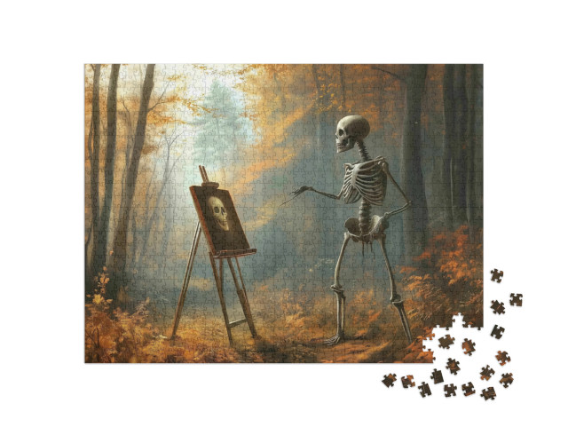 Puzzle de 1000 pièces « Artiste squelette »