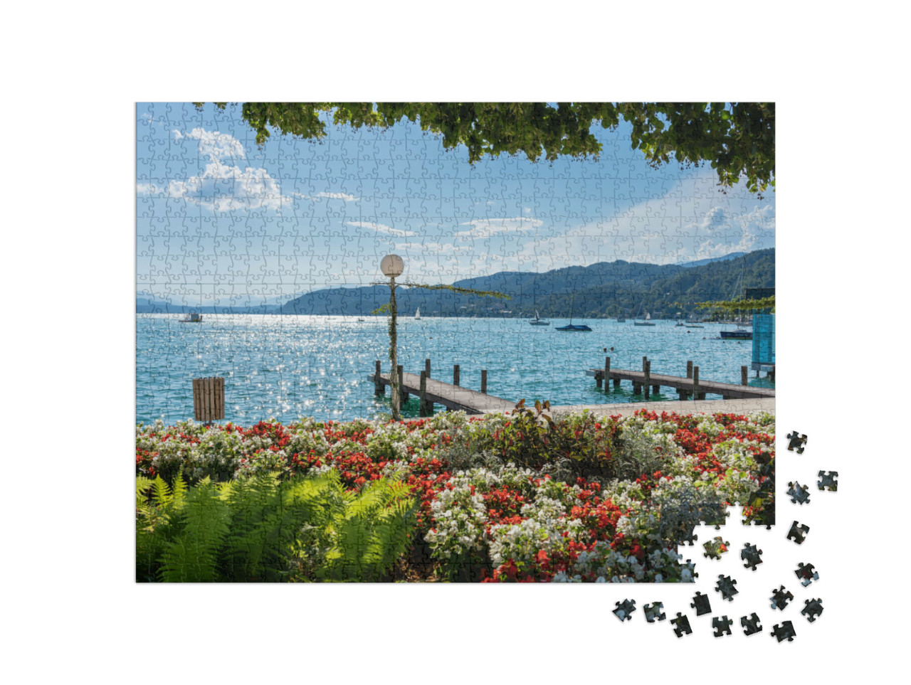 Puzzle de 1000 pièces « Wörthersee en Carinthie, Autriche »