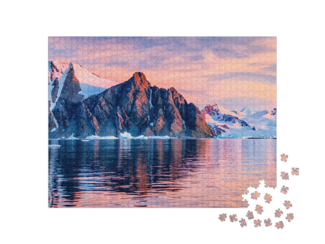 Puzzle de 1000 pièces « Une image d'un iceberg dans l'Antarctique »
