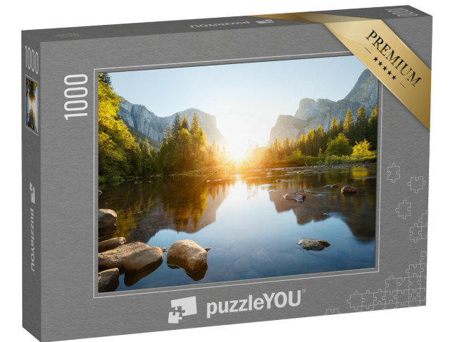 Puzzle de 1000 pièces « Lever de soleil dans la vallée de Yosemite, Californie, États-Unis »