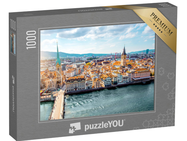 Puzzle de 1000 pièces « Vieille ville de Zurich, Suisse »