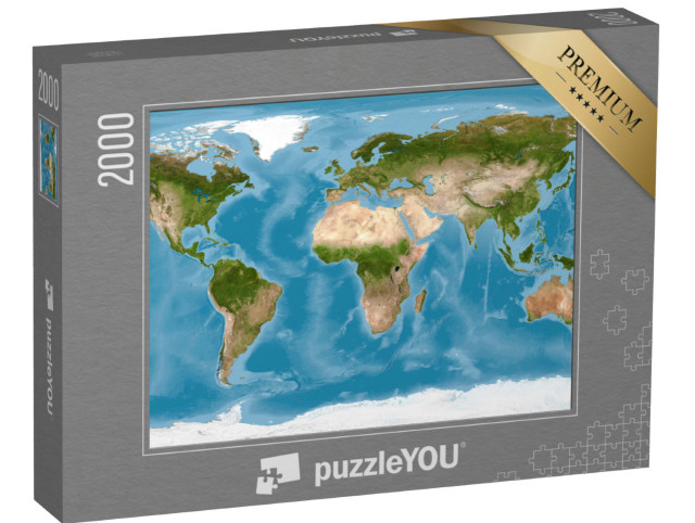 Puzzle de 2000 pièces « Carte du monde »