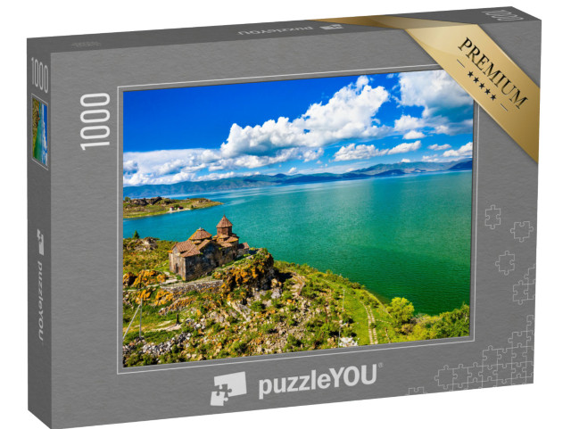 Puzzle de 1000 pièces « Monastère de Hayravank sur les rives du lac Sevan, Arménie »