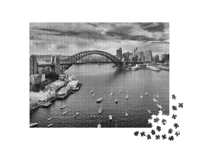 Puzzle de 1000 pièces « Sydney, au centre du Harbour Bridge »