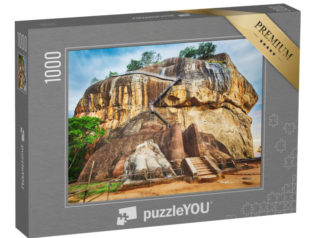 Puzzle de 1000 pièces « Panorama du site du patrimoine mondial de Sigiriya, Rocher du Lion »