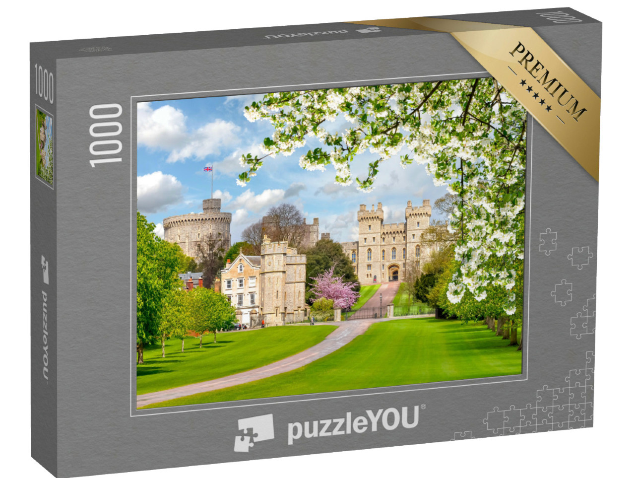 Puzzle de 1000 pièces « Long Walk vers le château de Windsor, Angleterre »