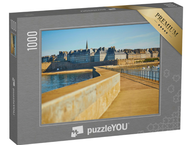 Puzzle de 1000 pièces « Vue panoramique de Saint-Malo Intra-Muros en Bretagne, France »