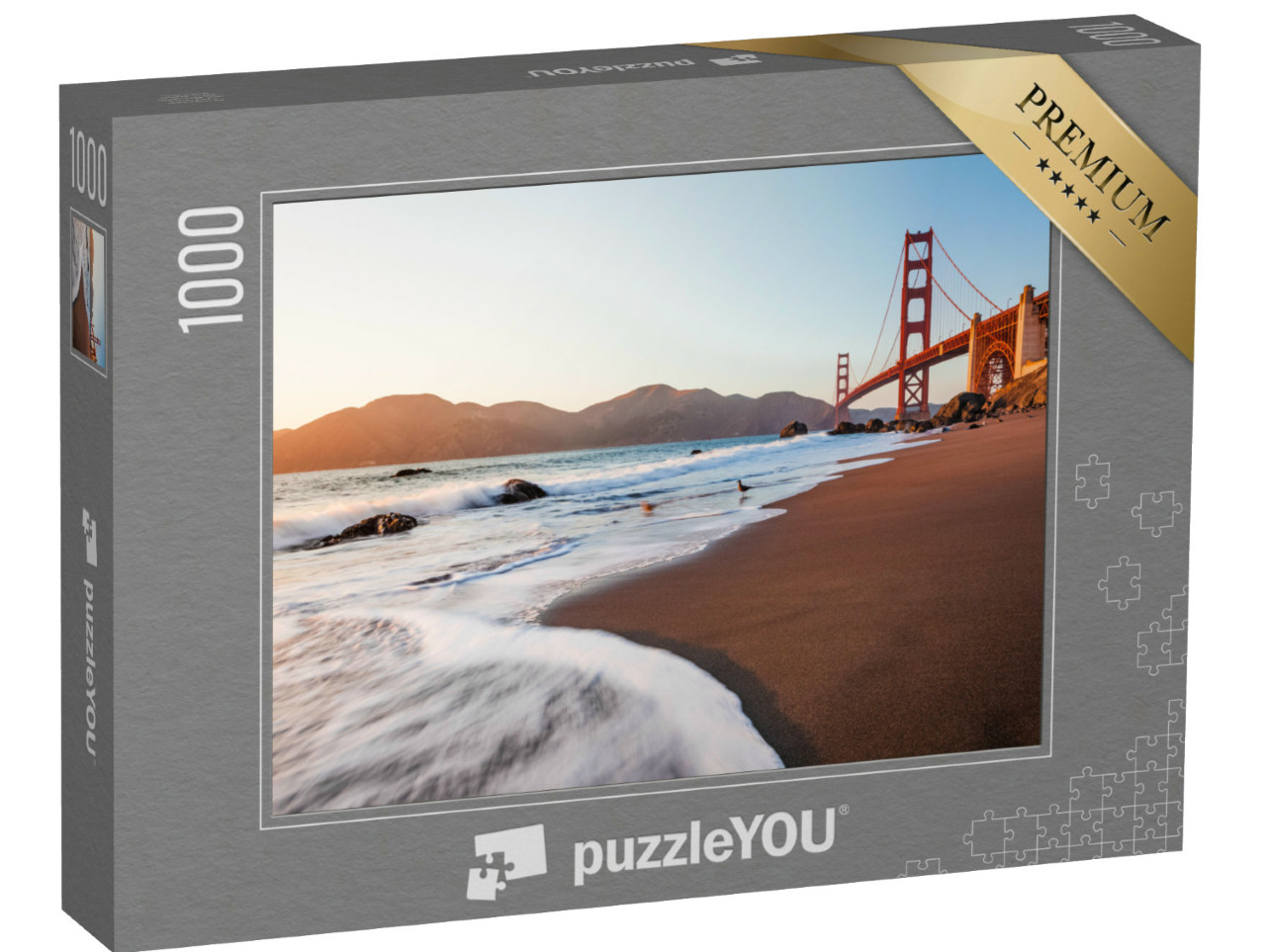 Puzzle de 1000 pièces « Vue du Golden Gate Bridge depuis Marshall's Beach, San Francisco, USA »