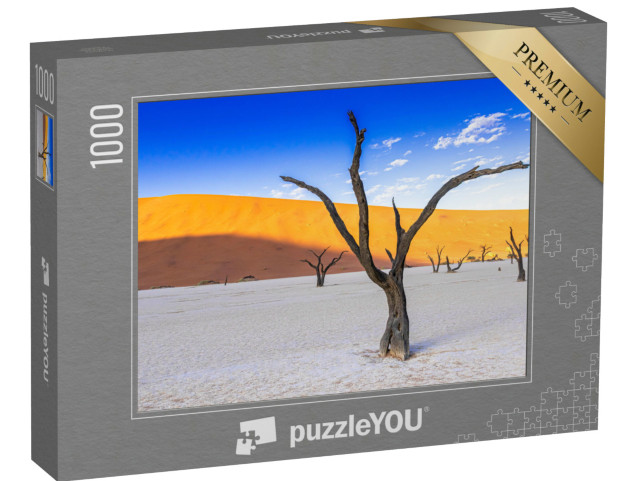Puzzle de 1000 pièces « Un paysage naturel impressionnant : le pan de sel de Deadvlei, Namibie »