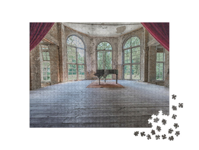 Puzzle de 1000 pièces « Lac de Grabow - un impressionnant Lost Place »