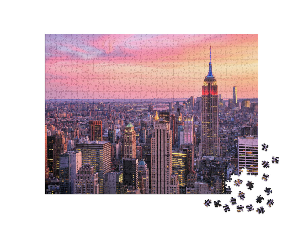 Puzzle de 1000 pièces « New York City : Midtown avec Empire State Building »