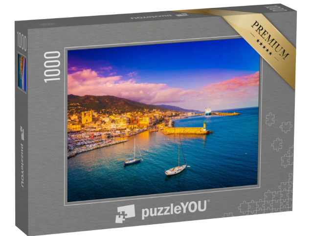 Puzzle de 1000 pièces « Beau panorama de la ville de Bastia en Corse »