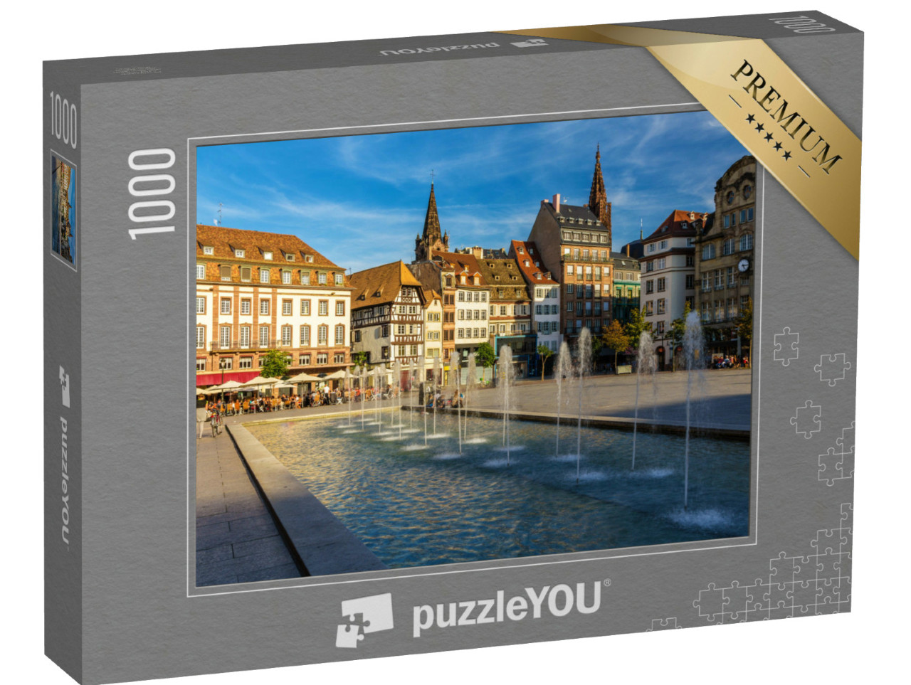 Puzzle de 1000 pièces « Place Kléber à Strasbourg - Alsace, France »