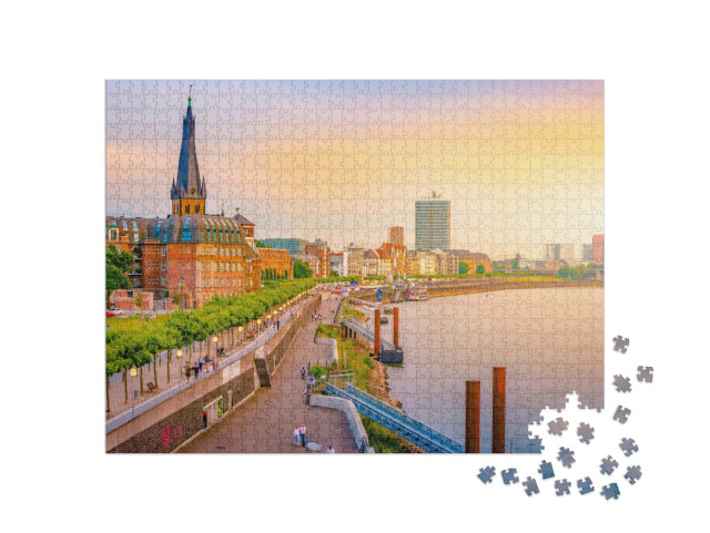 Puzzle de 1000 pièces « Düsseldorf am Rhein, Allemagne »