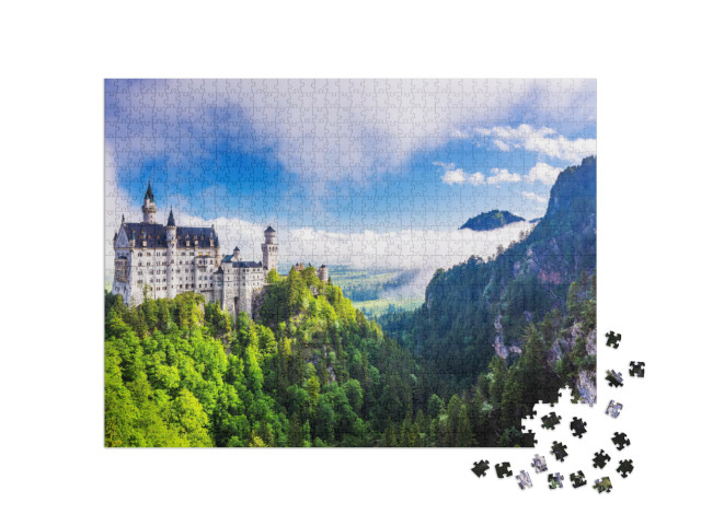 Puzzle de 1000 pièces « Château de Neuschwanstein près de Füssen en Bavière »