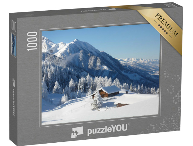 Puzzle de 1000 pièces « Impressionnant paysage hivernal dans les Alpes autrichiennes »