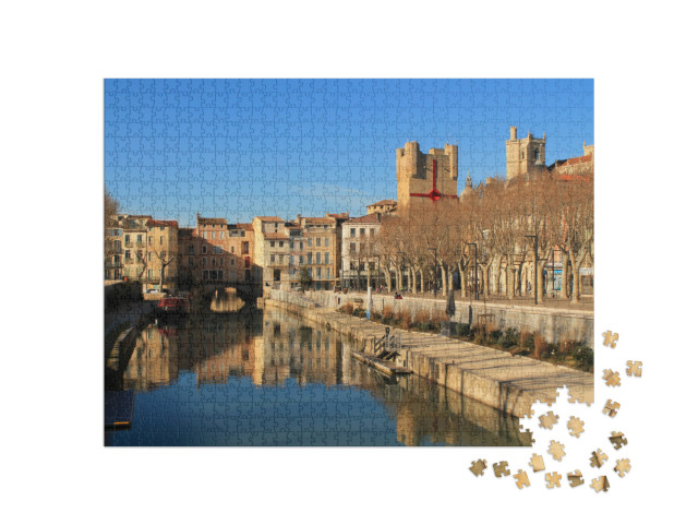 Puzzle de 1000 pièces « Narbonne, ville du sud de la France »