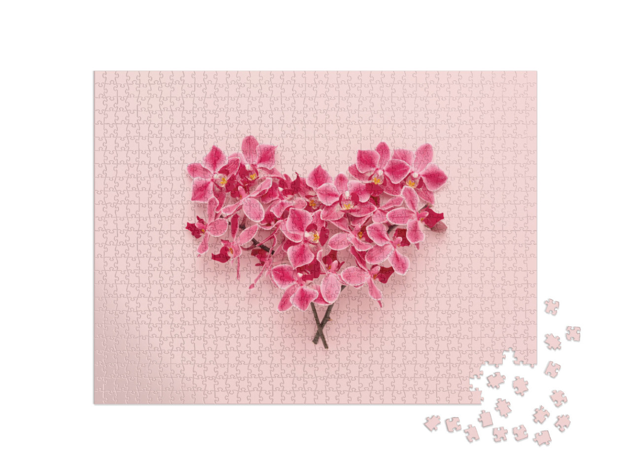 Puzzle de 1000 pièces « Un cœur d'orchidée »